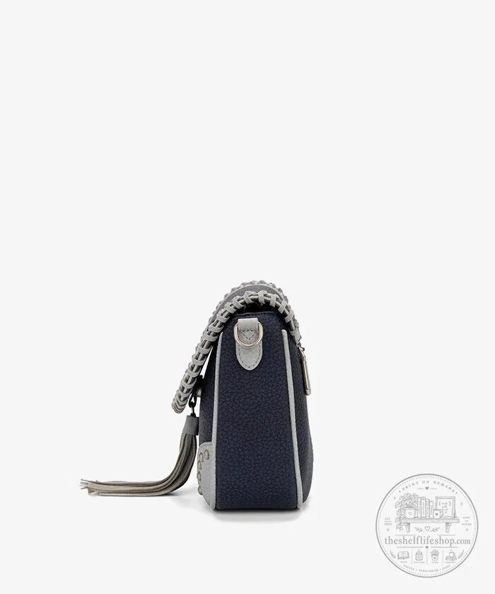 Dallas Cowboys Studded Fringe Flap Crossbody Bag with Adjustable Strap 20 Dallas Cowboys Studded Fringe Flap Crossbody Bag with Adjustable Strap