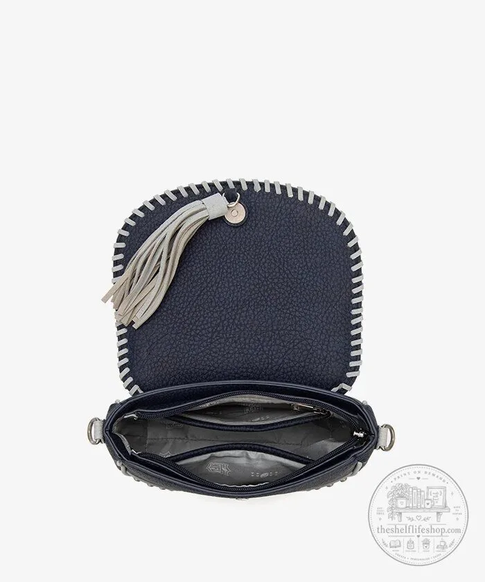 Dallas Cowboys Studded Fringe Flap Crossbody Bag with Adjustable Strap 23 Dallas Cowboys Studded Fringe Flap Crossbody Bag with Adjustable Strap
