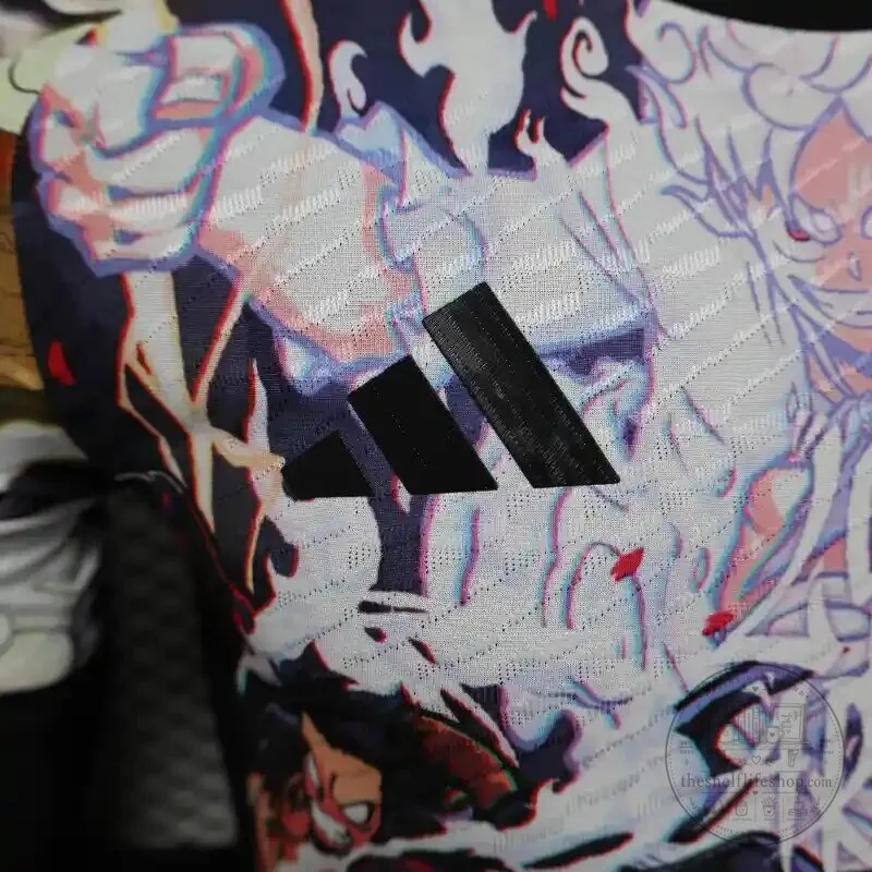 Anime Soccer Jersey featuring Gear 5 Monkey D. Luffy from One Piece 15 Anime Soccer Jersey featuring Gear 5 Monkey D. Luffy from One Piece