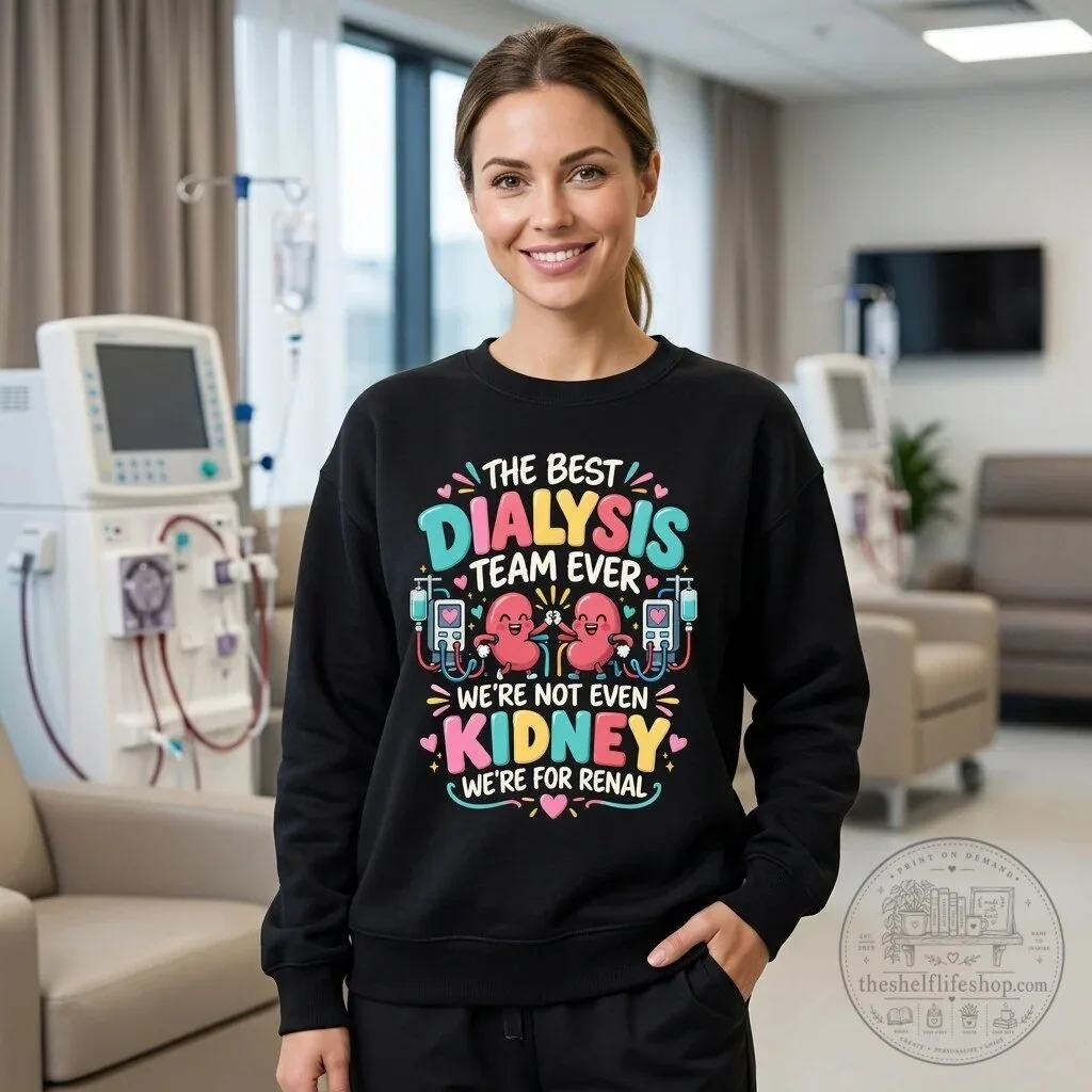 Best Dialysis Team Ever We're Not Even Kidney We're For Renal Hoodie 11 Best Dialysis Team Ever We