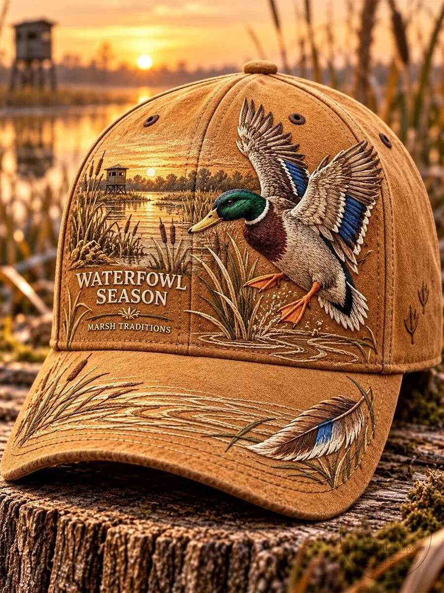 Waterfowl Season Marsh Traditions Mallard Duck Hunting Cap Hat 7 Waterfowl Season Marsh Traditions Mallard Duck Hunting Cap Hat