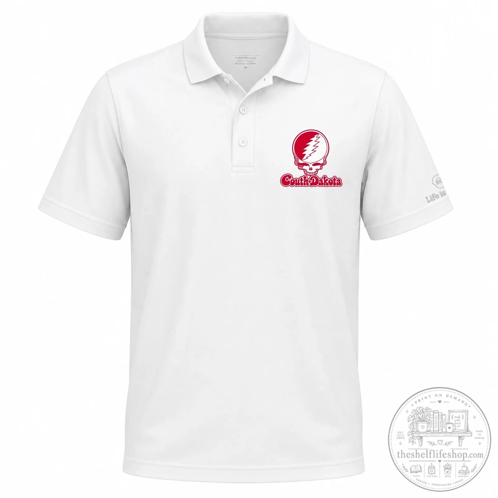 Grateful Dead Steal Your Face South Dakota Polo Shirt for Men and Women 11 Grateful Dead Steal Your Face South Dakota Polo Shirt for Men and Women