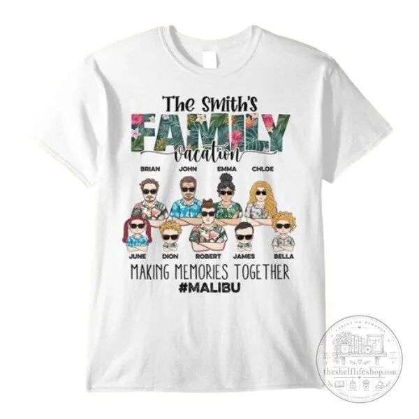 The Smith's Family Vacation Making Memories Together Malibu T-Shirt