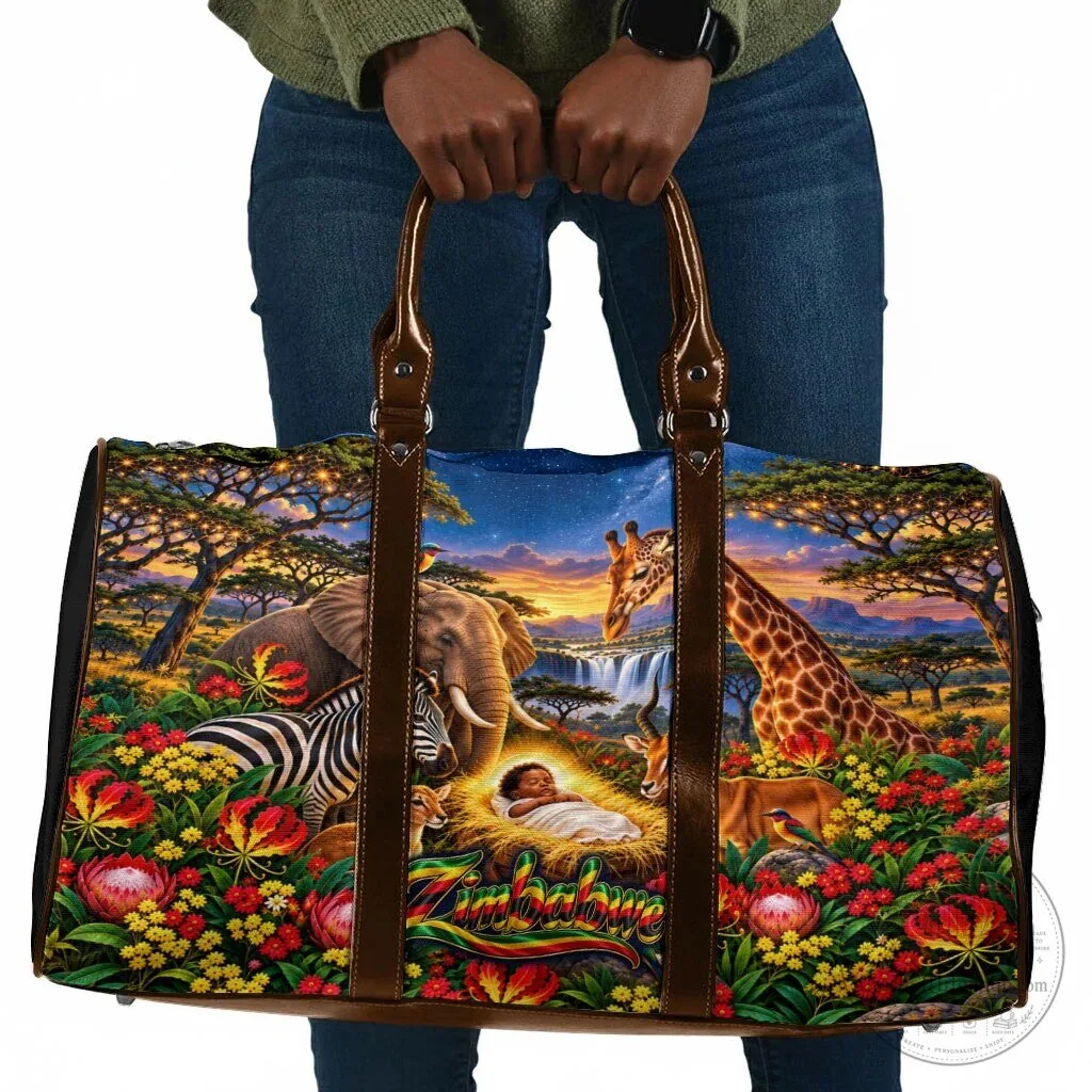 Zimbabwe Christmas Holy Family African Safari Wildlife Travel Bag 22 Zimbabwe Christmas Holy Family African Safari Wildlife Travel Bag