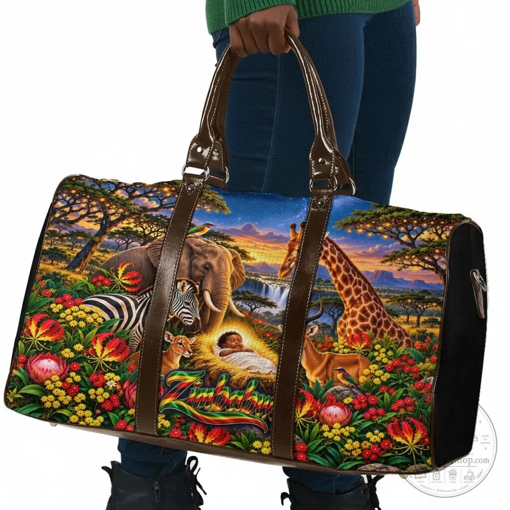 Zimbabwe Christmas Holy Family African Safari Wildlife Travel Bag 9 Zimbabwe Christmas Holy Family African Safari Wildlife Travel Bag