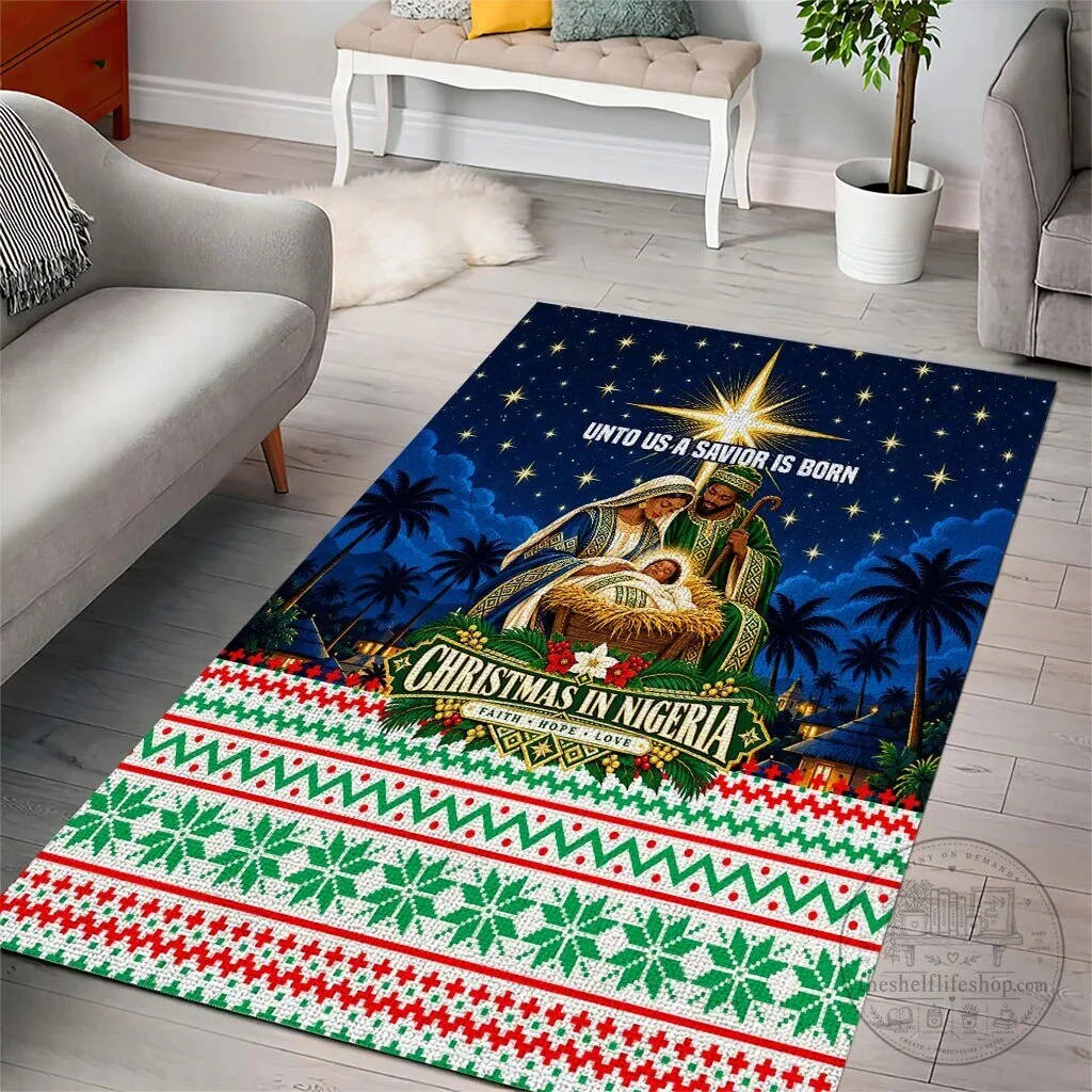 Christmas In Nigeria Nativity Scene Faith Hope Love Area Rug 8 Christmas In Nigeria Nativity Scene Faith Hope Love Area Rug