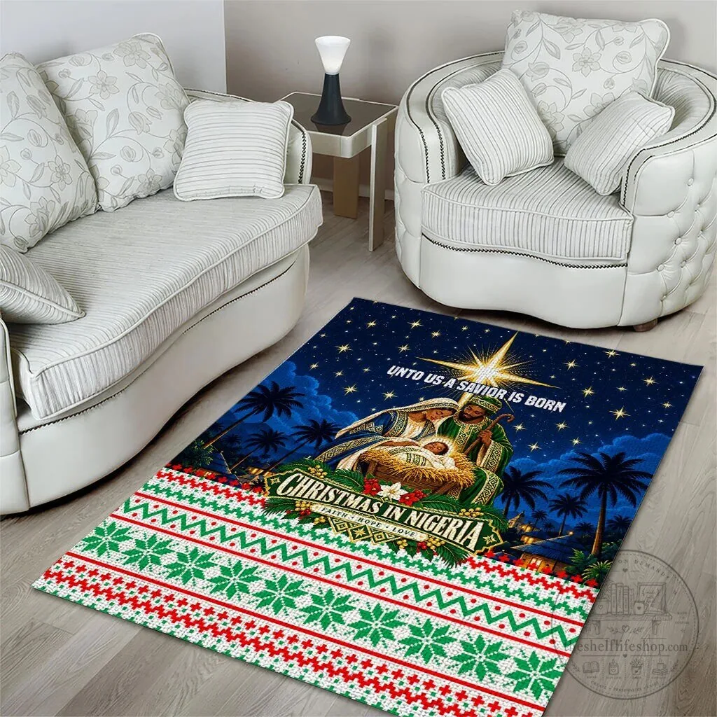 Christmas In Nigeria Nativity Scene Faith Hope Love Area Rug 10 Christmas In Nigeria Nativity Scene Faith Hope Love Area Rug