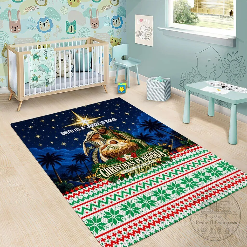 Christmas In Nigeria Nativity Scene Faith Hope Love Area Rug 11 Christmas In Nigeria Nativity Scene Faith Hope Love Area Rug