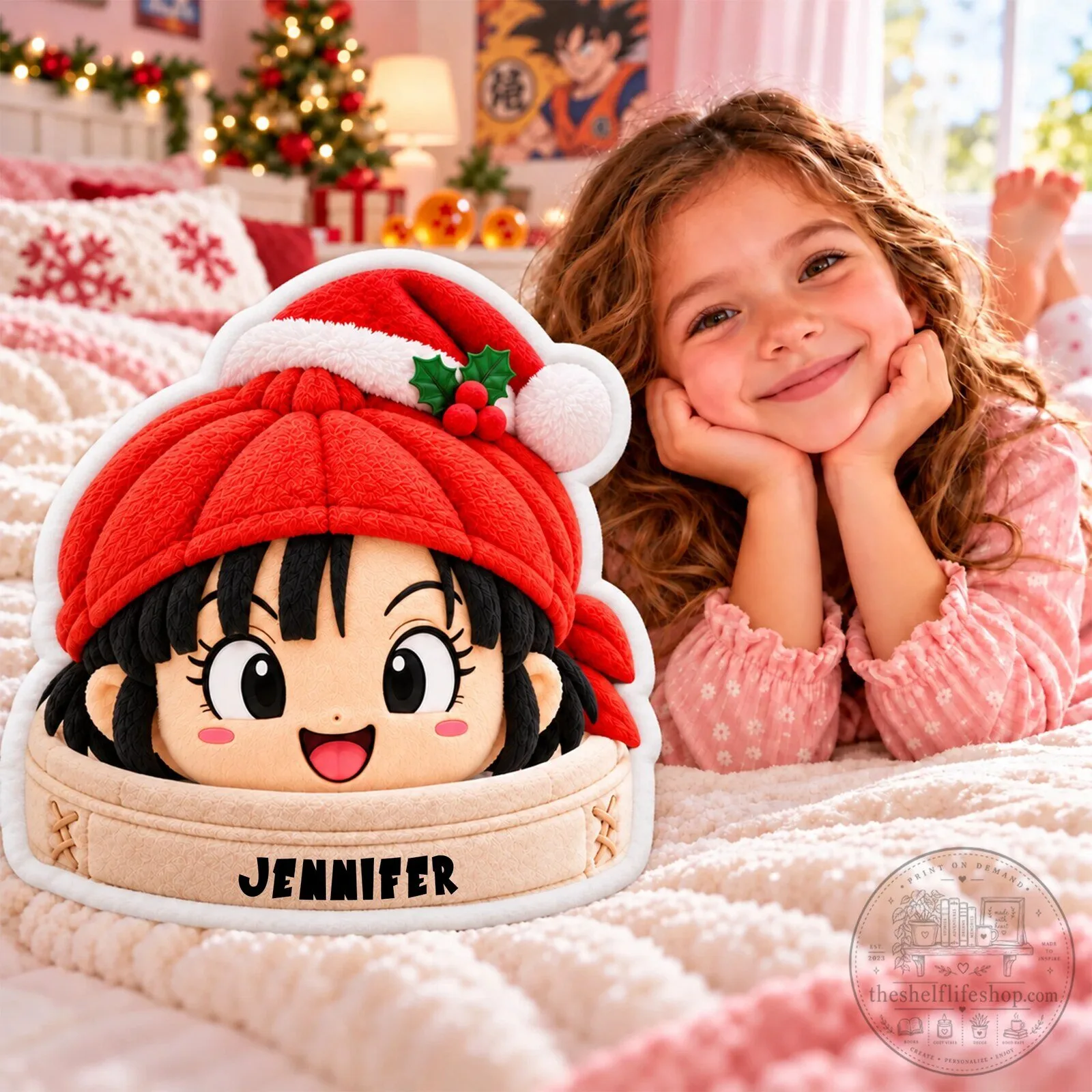 Dragon Ball Z Christmas Character Personalized Plush Pillow 6 Dragon Ball Z Christmas Character Personalized Plush Pillow
