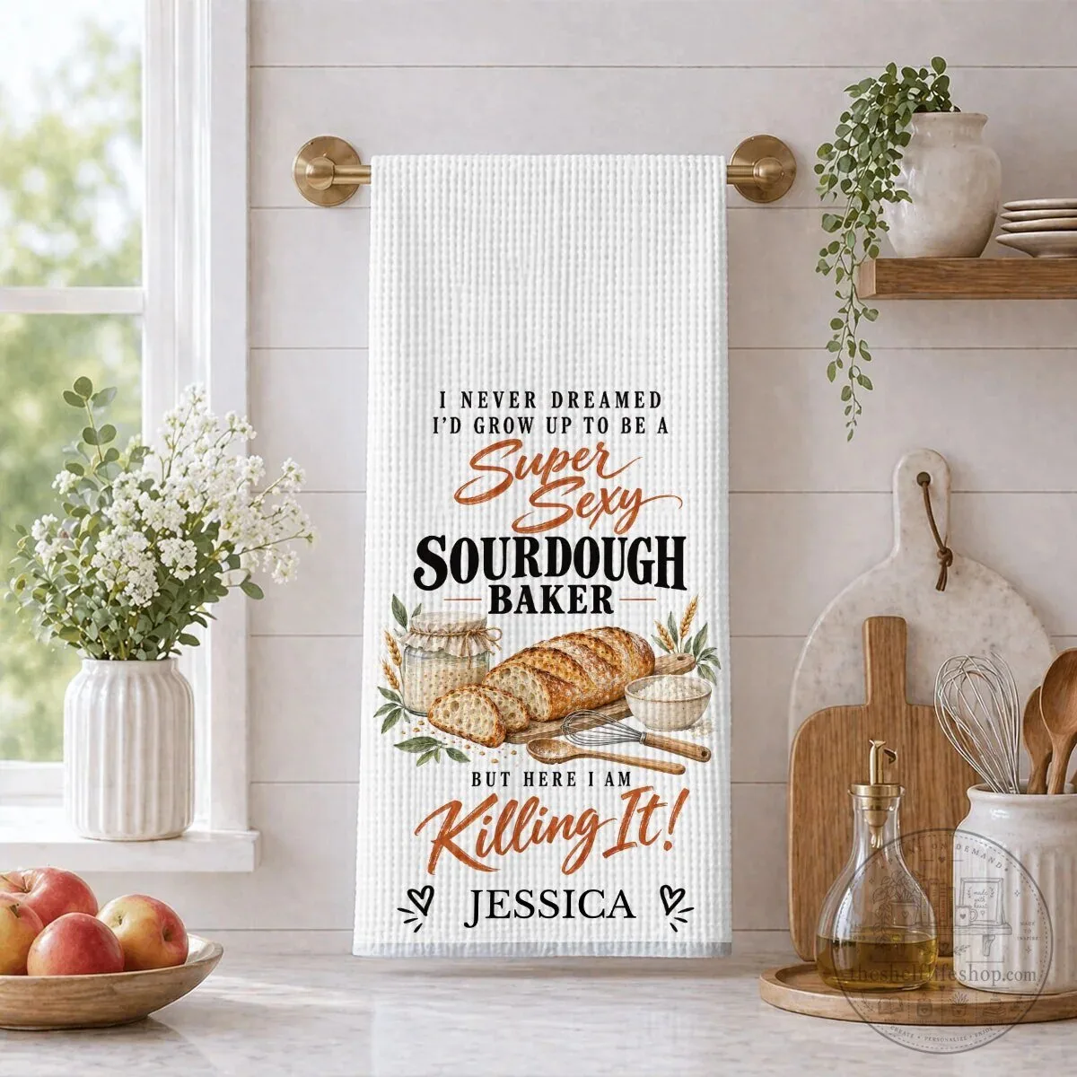 Personalized Super Sexy Sourdough Baker Killing It Kitchen Towel 16 Personalized Super Sexy Sourdough Baker Killing It Kitchen Towel