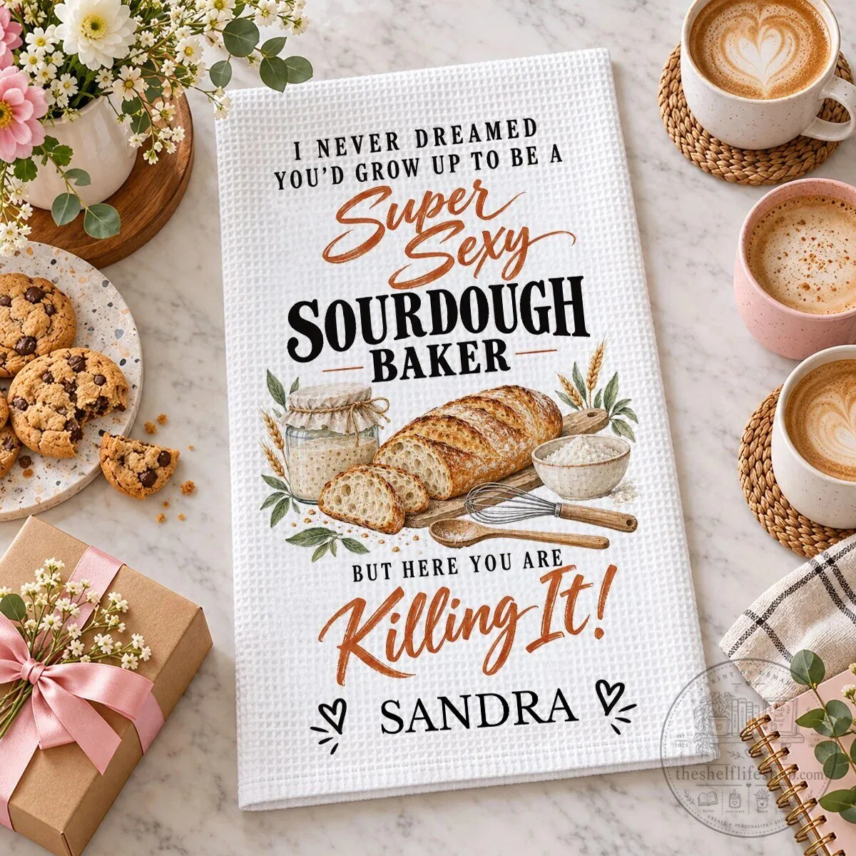 Personalized Super Sexy Sourdough Baker Killing It Kitchen Towel 17 Personalized Super Sexy Sourdough Baker Killing It Kitchen Towel
