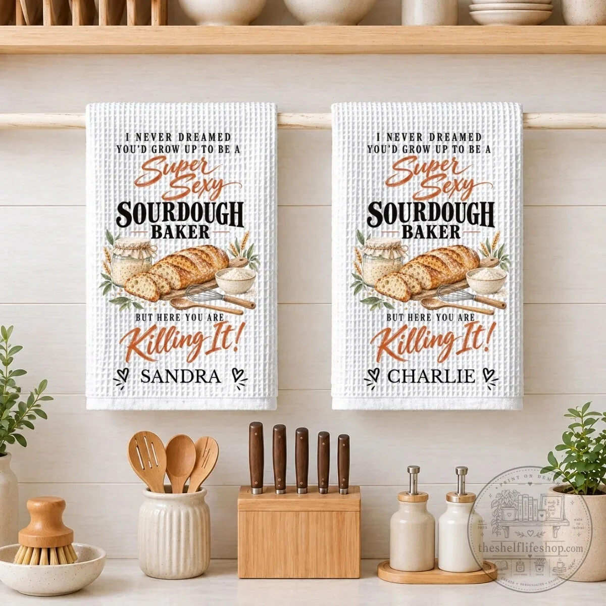 Personalized Super Sexy Sourdough Baker Killing It Kitchen Towel 22 Personalized Super Sexy Sourdough Baker Killing It Kitchen Towel