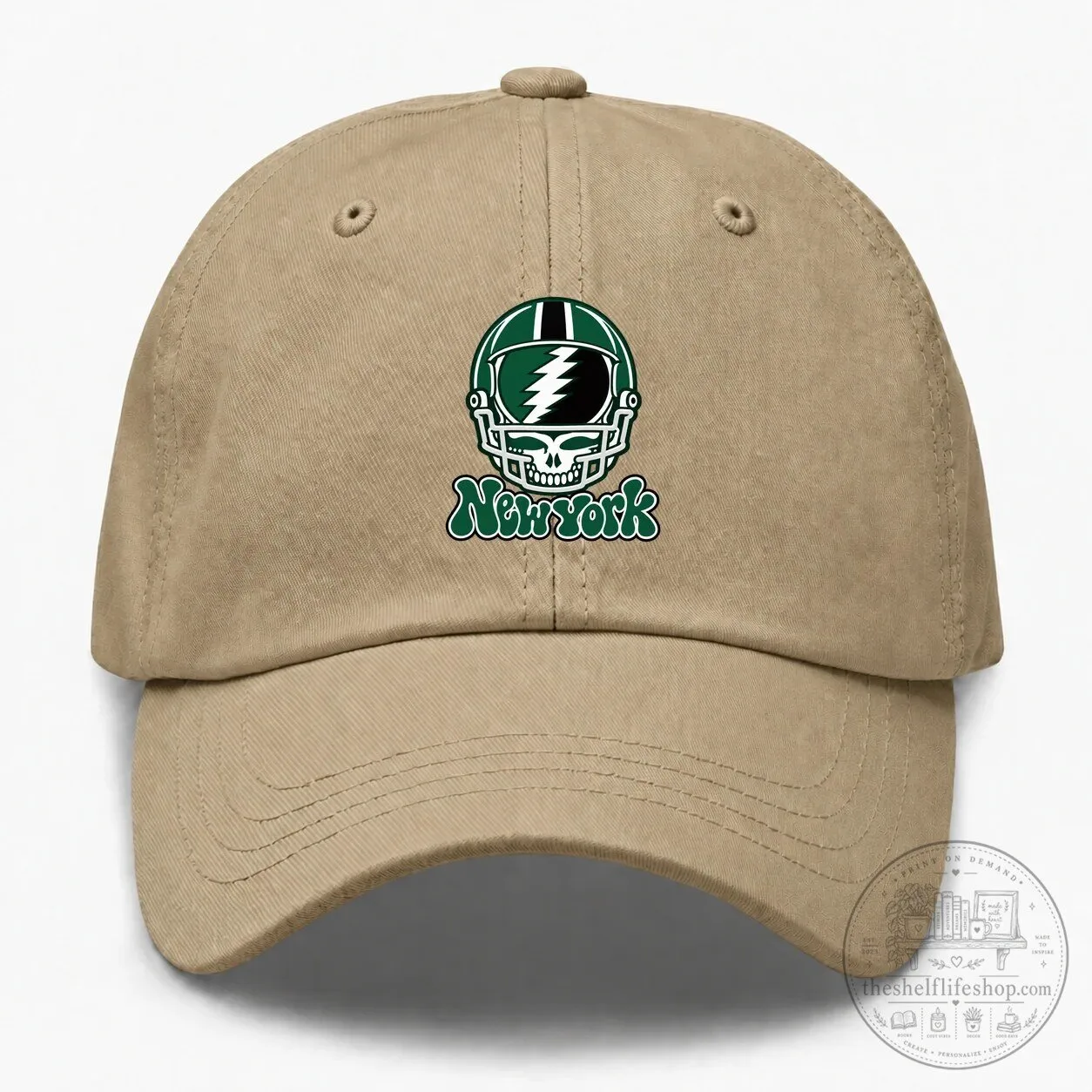 New York Football Helmet Steal Your Face Grateful Dead Embroidered Cap Hat