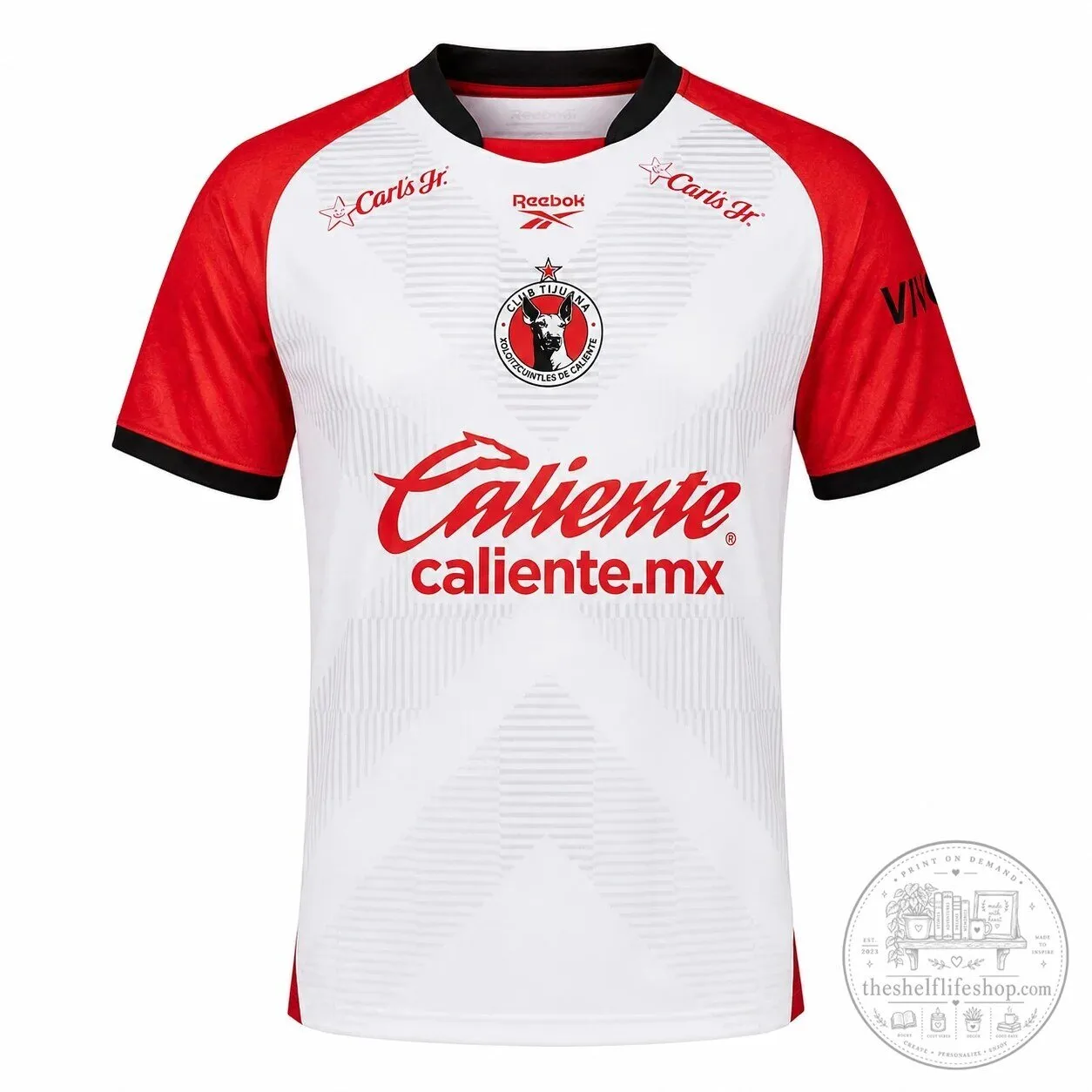 Away Jersey for Club Tijuana Xoloitzcuintles de Caliente Soccer Team 7 Away Jersey for Club Tijuana Xoloitzcuintles de Caliente Soccer Team