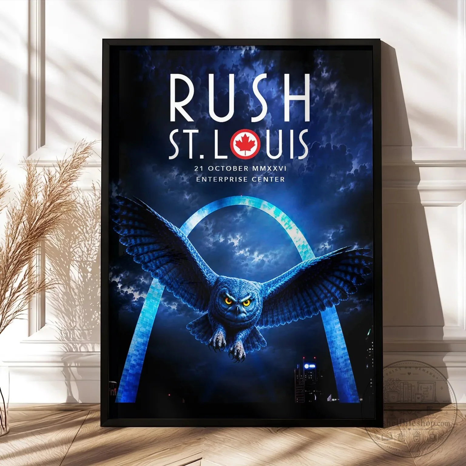 Rush St. Louis 2026 Enterprise Center Concert Event Poster