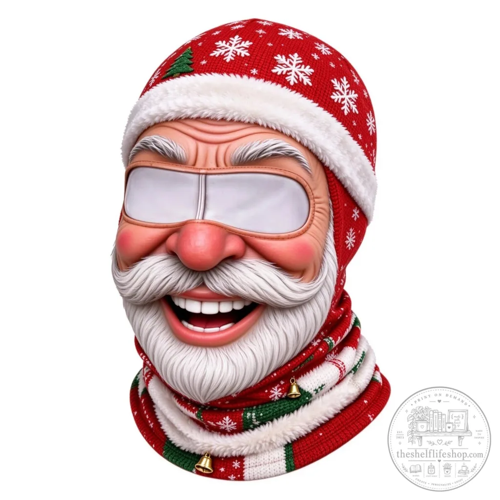 Festive Santa Claus Face Ski Mask Balaclava for Christmas Winter Sports Festive Santa Claus Face Ski Mask Balaclava for Christmas Winter Sports