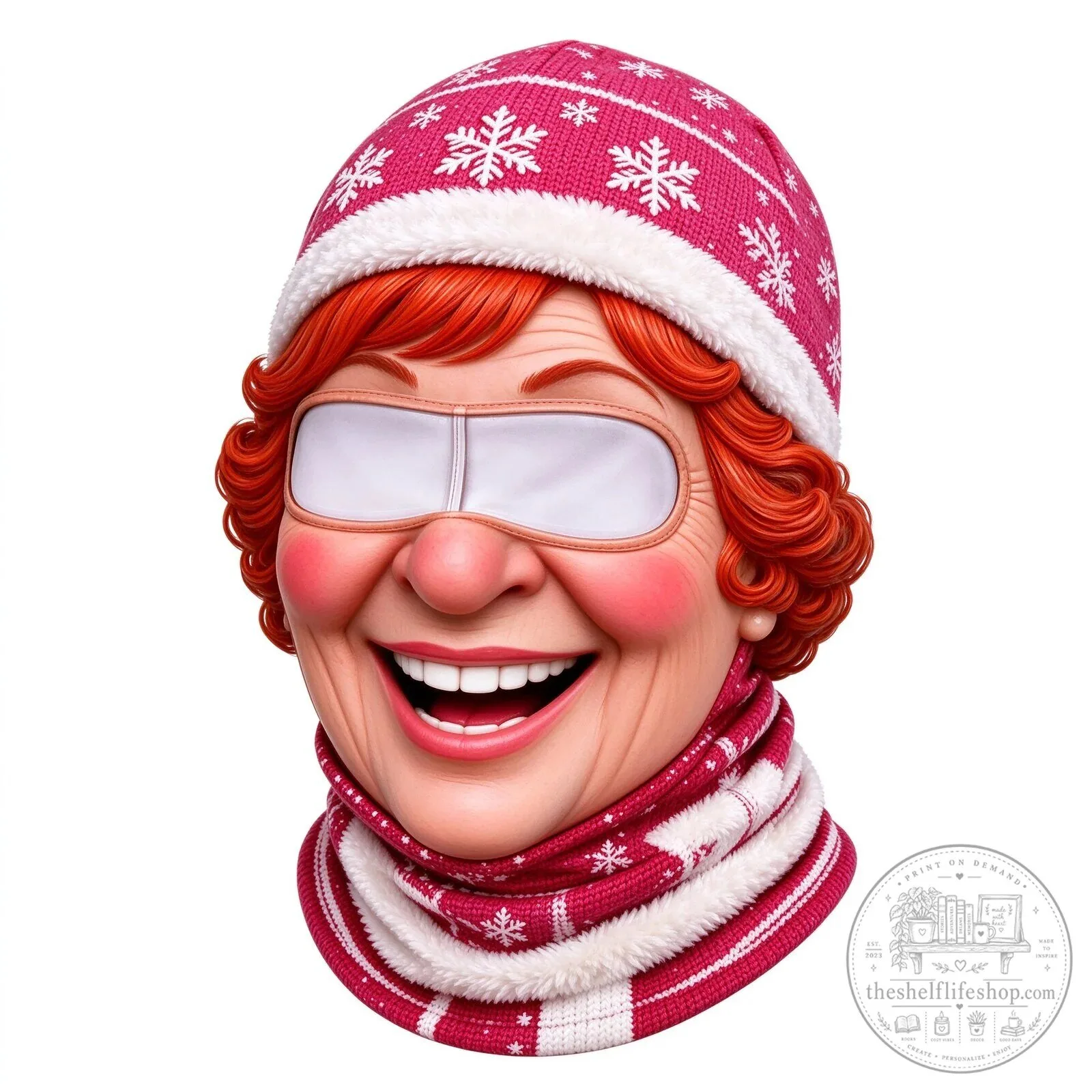 Festive Santa Claus Face Ski Mask Balaclava for Christmas Winter Sports 118 Festive Santa Claus Face Ski Mask Balaclava for Christmas Winter Sports