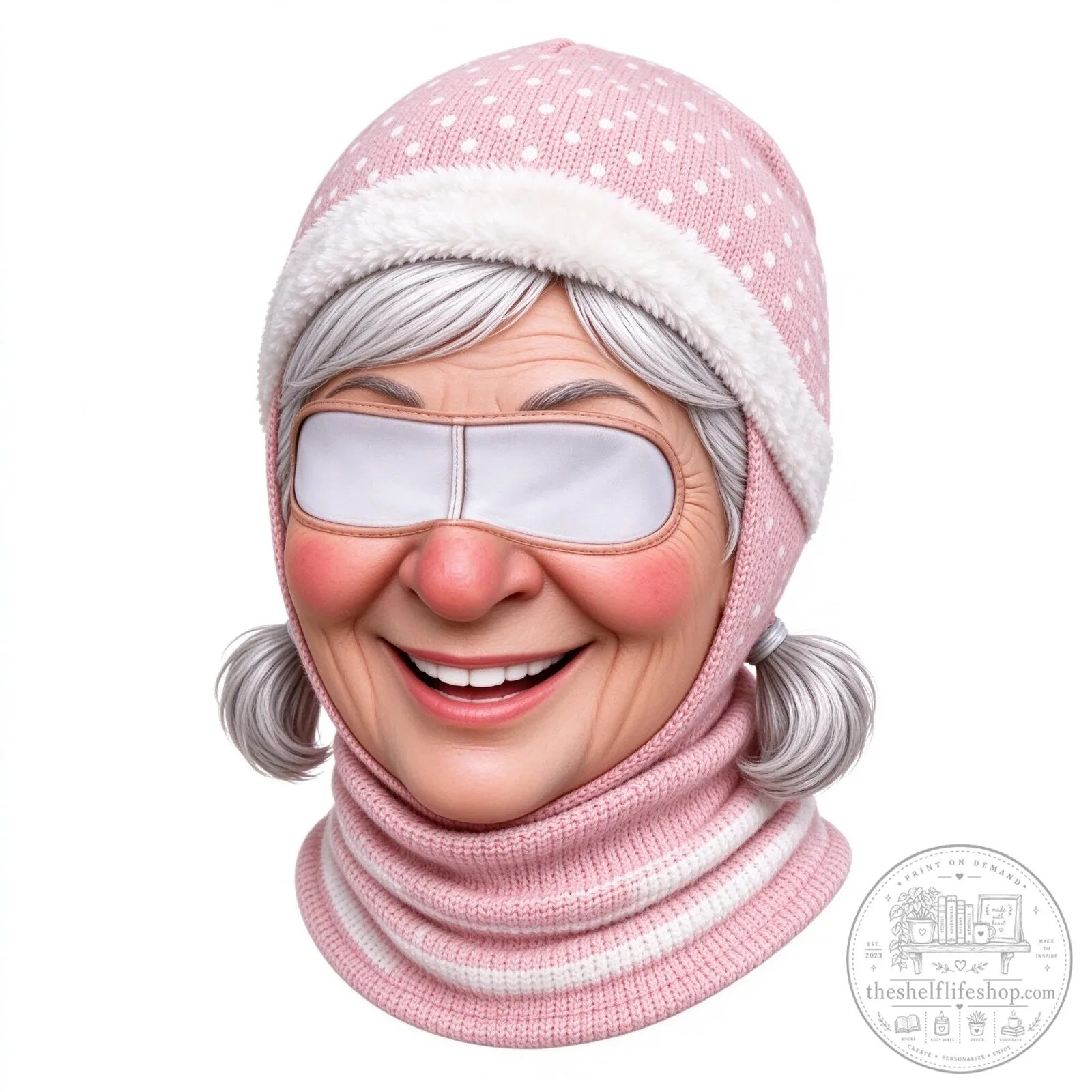Festive Santa Claus Face Ski Mask Balaclava for Christmas Winter Sports 123 Festive Santa Claus Face Ski Mask Balaclava for Christmas Winter Sports