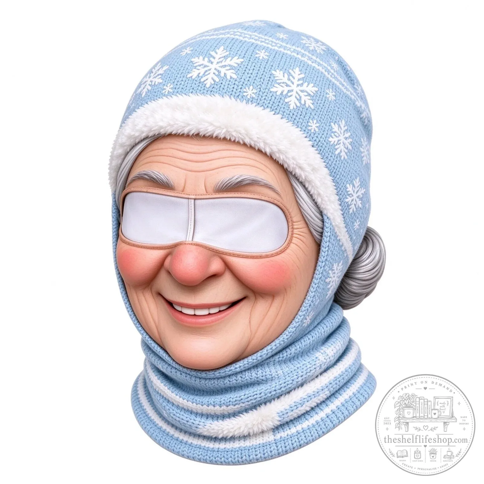 Festive Santa Claus Face Ski Mask Balaclava for Christmas Winter Sports 126 Festive Santa Claus Face Ski Mask Balaclava for Christmas Winter Sports