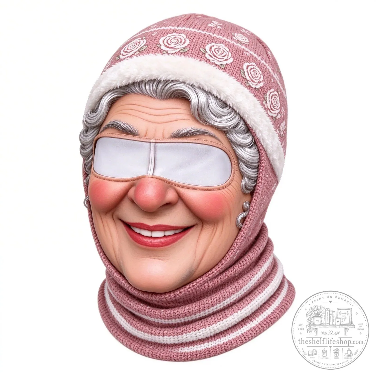 Festive Santa Claus Face Ski Mask Balaclava for Christmas Winter Sports 129 Festive Santa Claus Face Ski Mask Balaclava for Christmas Winter Sports