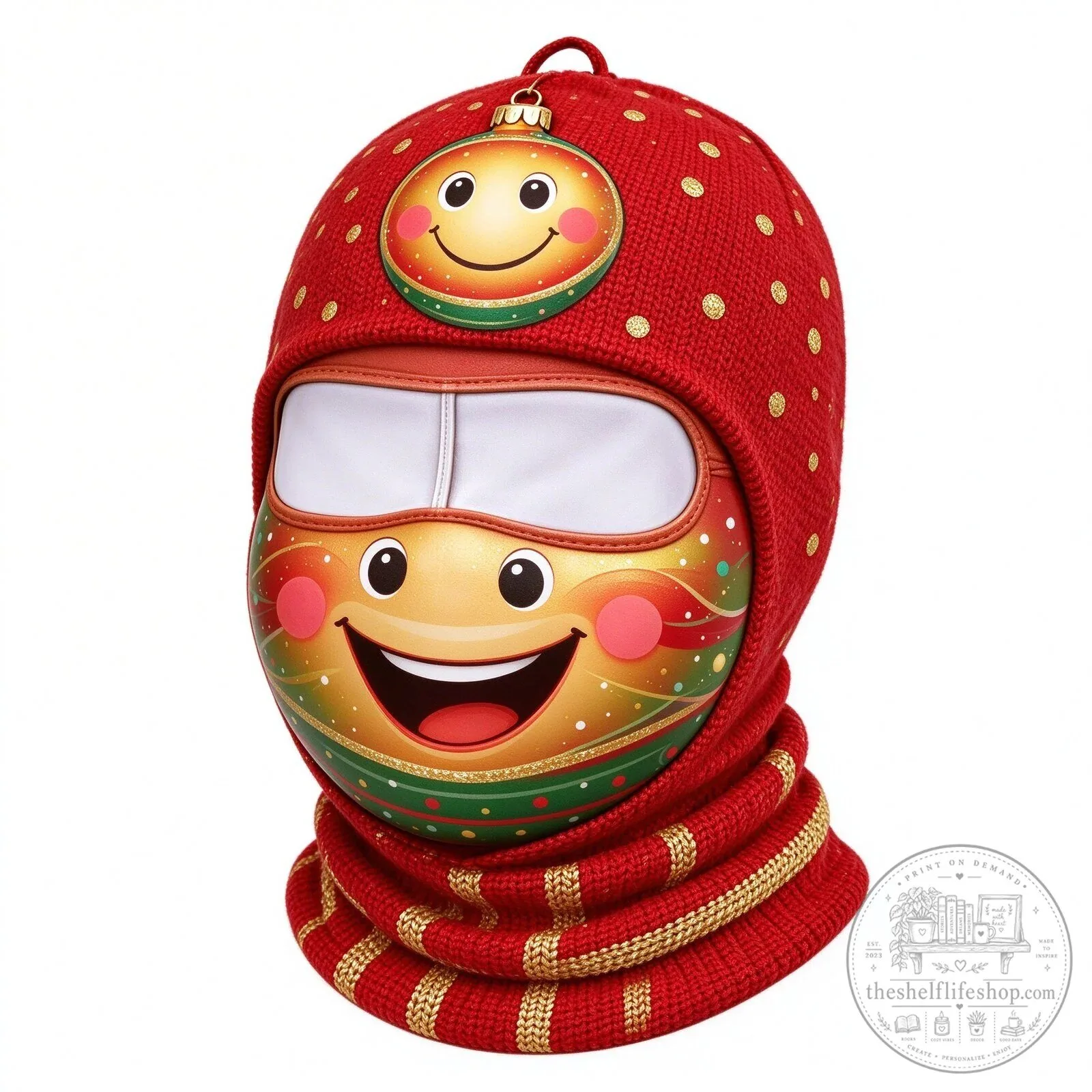 Festive Santa Claus Face Ski Mask Balaclava for Christmas Winter Sports 142 Festive Santa Claus Face Ski Mask Balaclava for Christmas Winter Sports