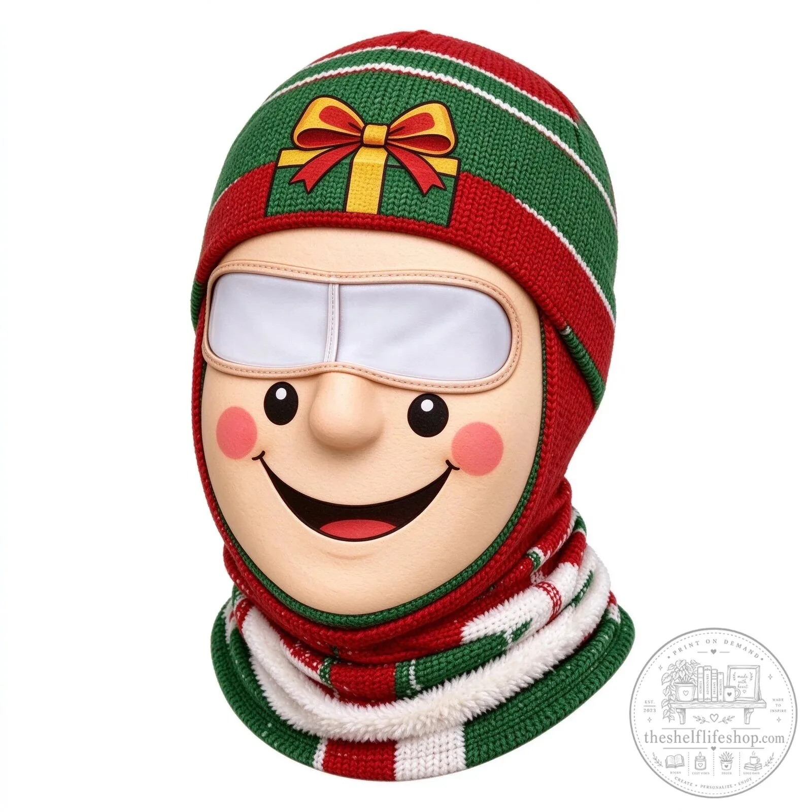 Festive Santa Claus Face Ski Mask Balaclava for Christmas Winter Sports 143 Festive Santa Claus Face Ski Mask Balaclava for Christmas Winter Sports