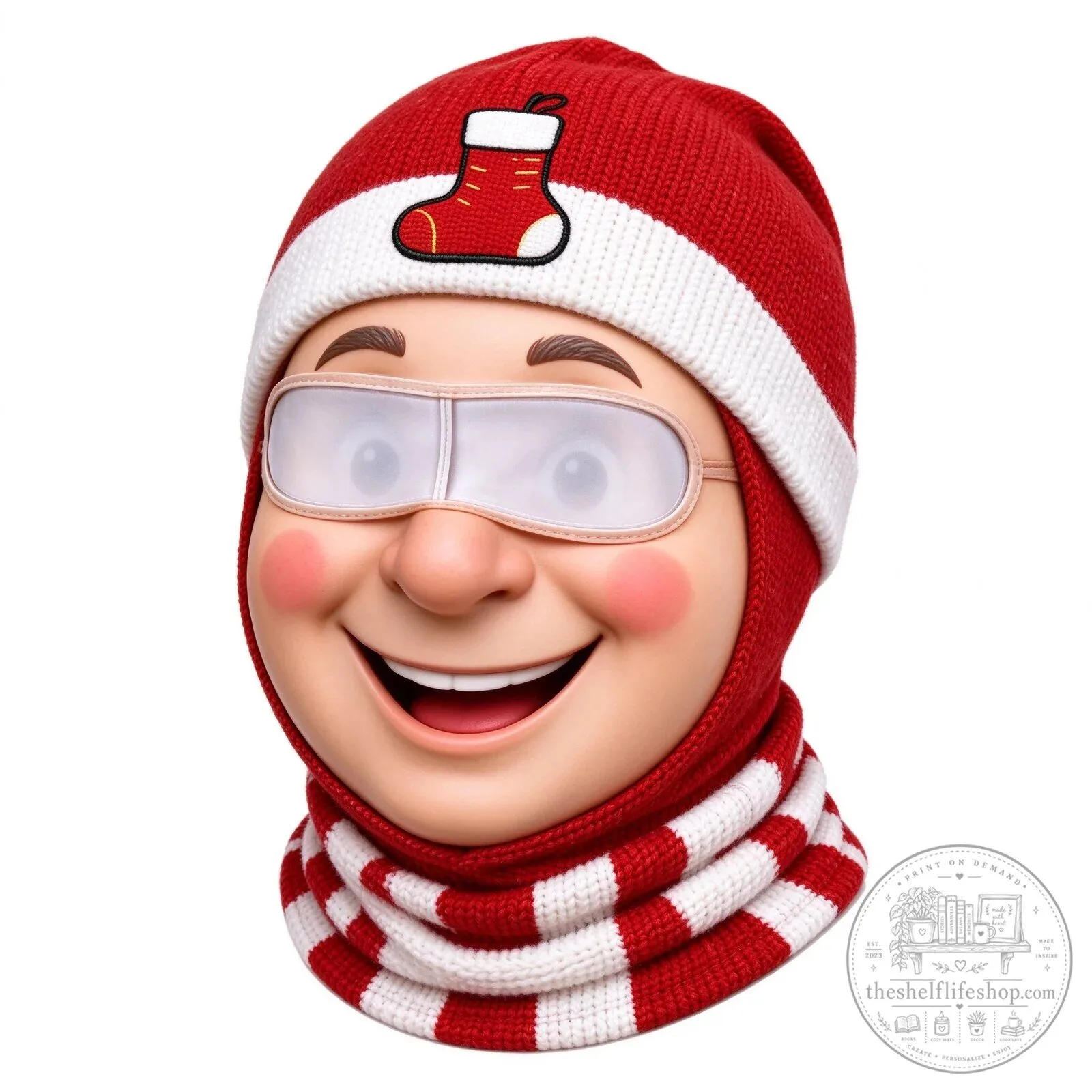 Festive Santa Claus Face Ski Mask Balaclava for Christmas Winter Sports 147 Festive Santa Claus Face Ski Mask Balaclava for Christmas Winter Sports