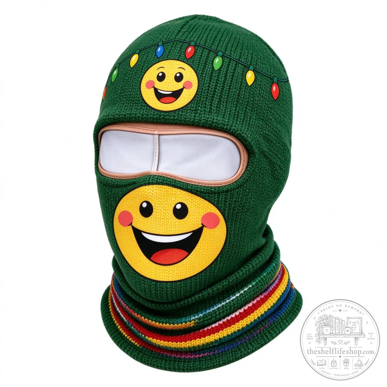 Festive Santa Claus Face Ski Mask Balaclava for Christmas Winter Sports 150 Festive Santa Claus Face Ski Mask Balaclava for Christmas Winter Sports