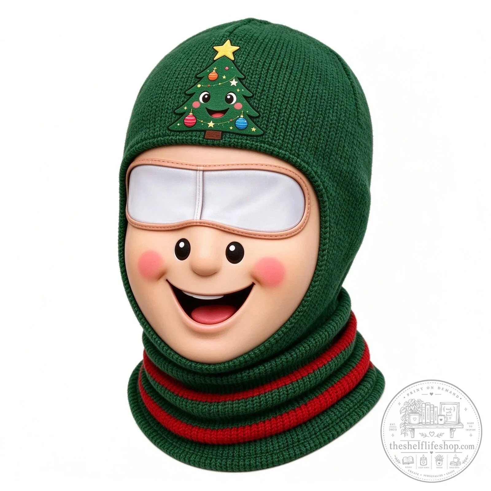 Festive Santa Claus Face Ski Mask Balaclava for Christmas Winter Sports 154 Festive Santa Claus Face Ski Mask Balaclava for Christmas Winter Sports
