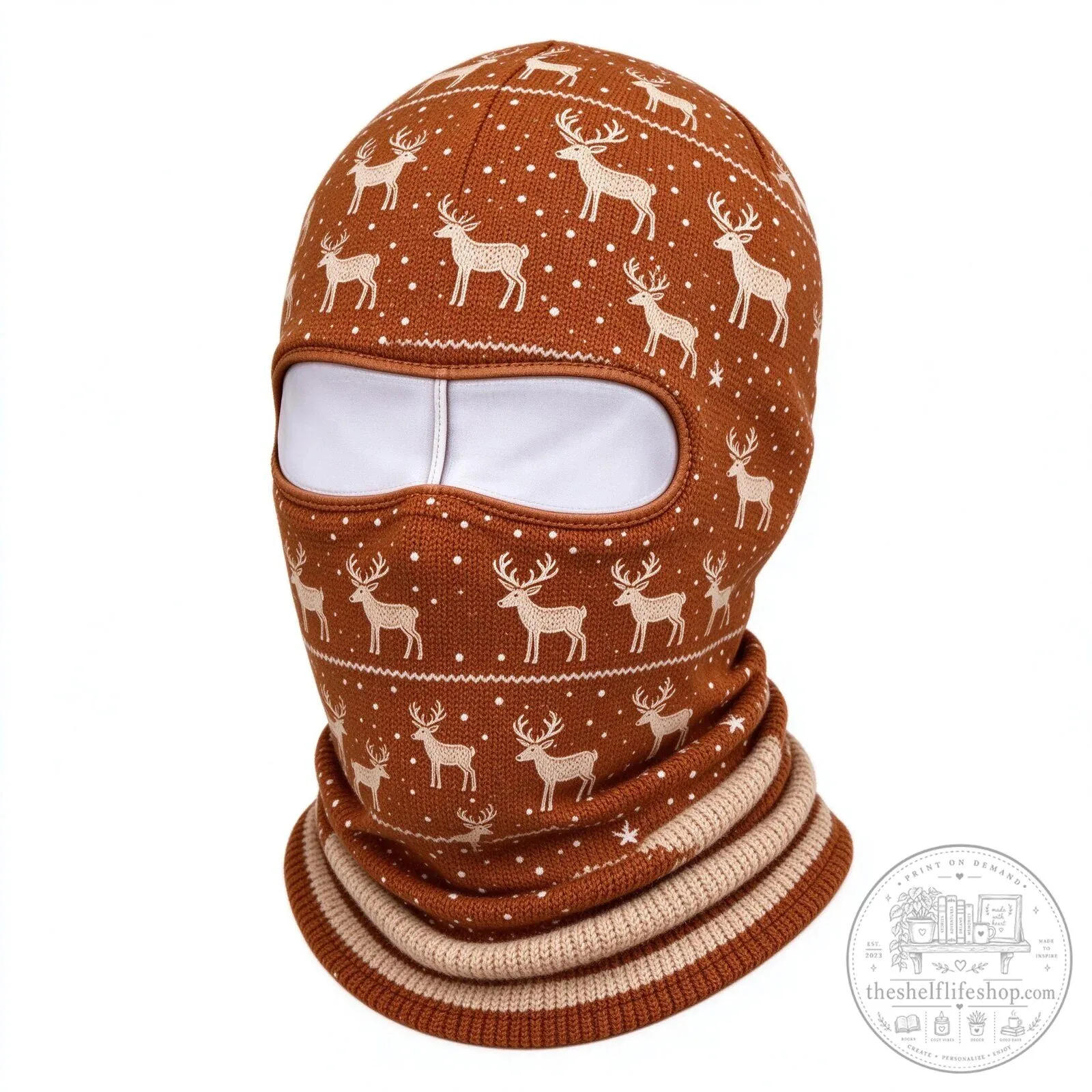 Festive Santa Claus Face Ski Mask Balaclava for Christmas Winter Sports 165 Festive Santa Claus Face Ski Mask Balaclava for Christmas Winter Sports