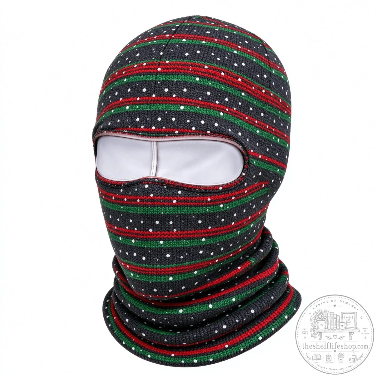 Festive Santa Claus Face Ski Mask Balaclava for Christmas Winter Sports 169 Festive Santa Claus Face Ski Mask Balaclava for Christmas Winter Sports
