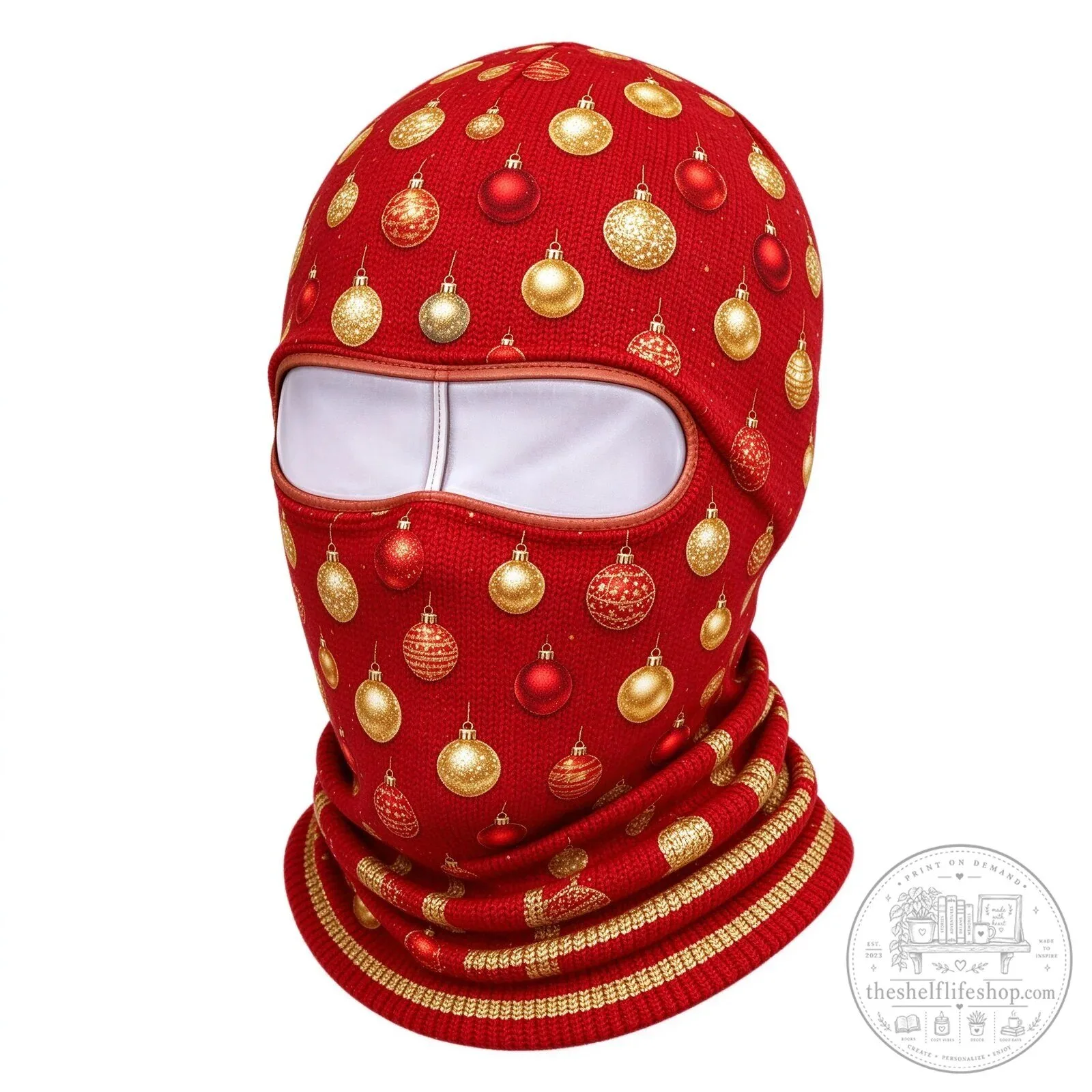 Festive Santa Claus Face Ski Mask Balaclava for Christmas Winter Sports 173 Festive Santa Claus Face Ski Mask Balaclava for Christmas Winter Sports