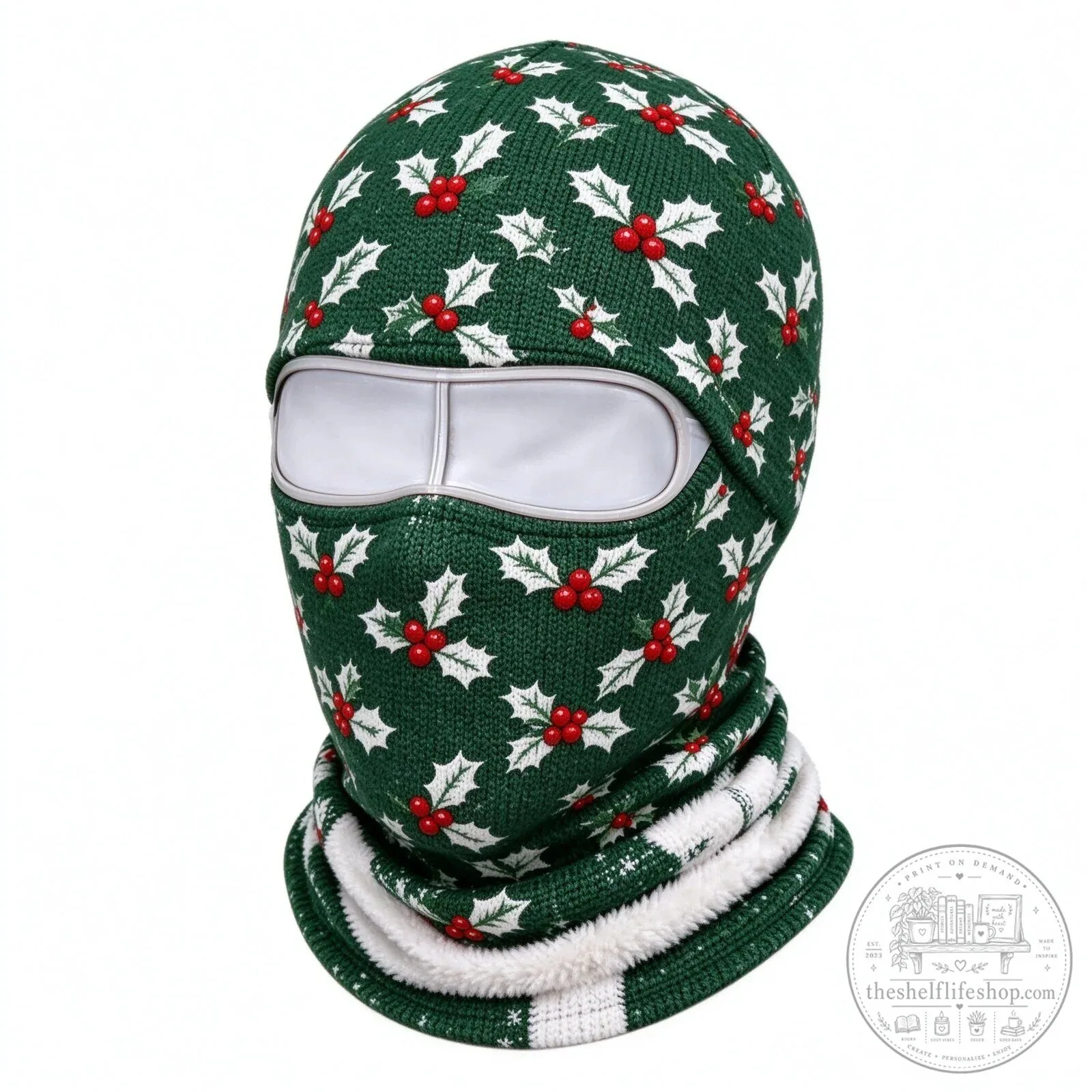 Festive Santa Claus Face Ski Mask Balaclava for Christmas Winter Sports 180 Festive Santa Claus Face Ski Mask Balaclava for Christmas Winter Sports