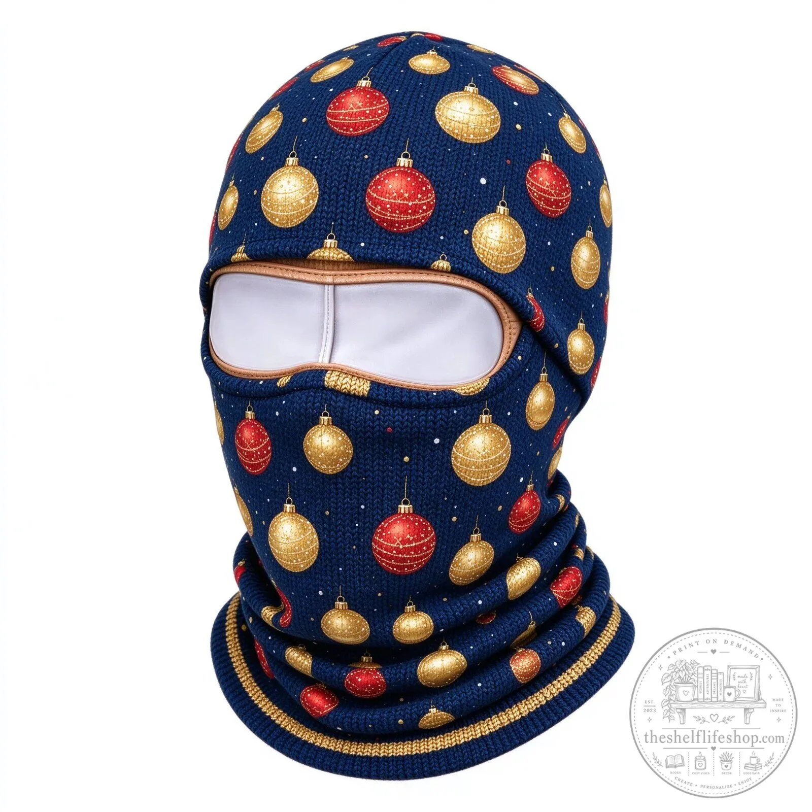 Festive Santa Claus Face Ski Mask Balaclava for Christmas Winter Sports 182 Festive Santa Claus Face Ski Mask Balaclava for Christmas Winter Sports