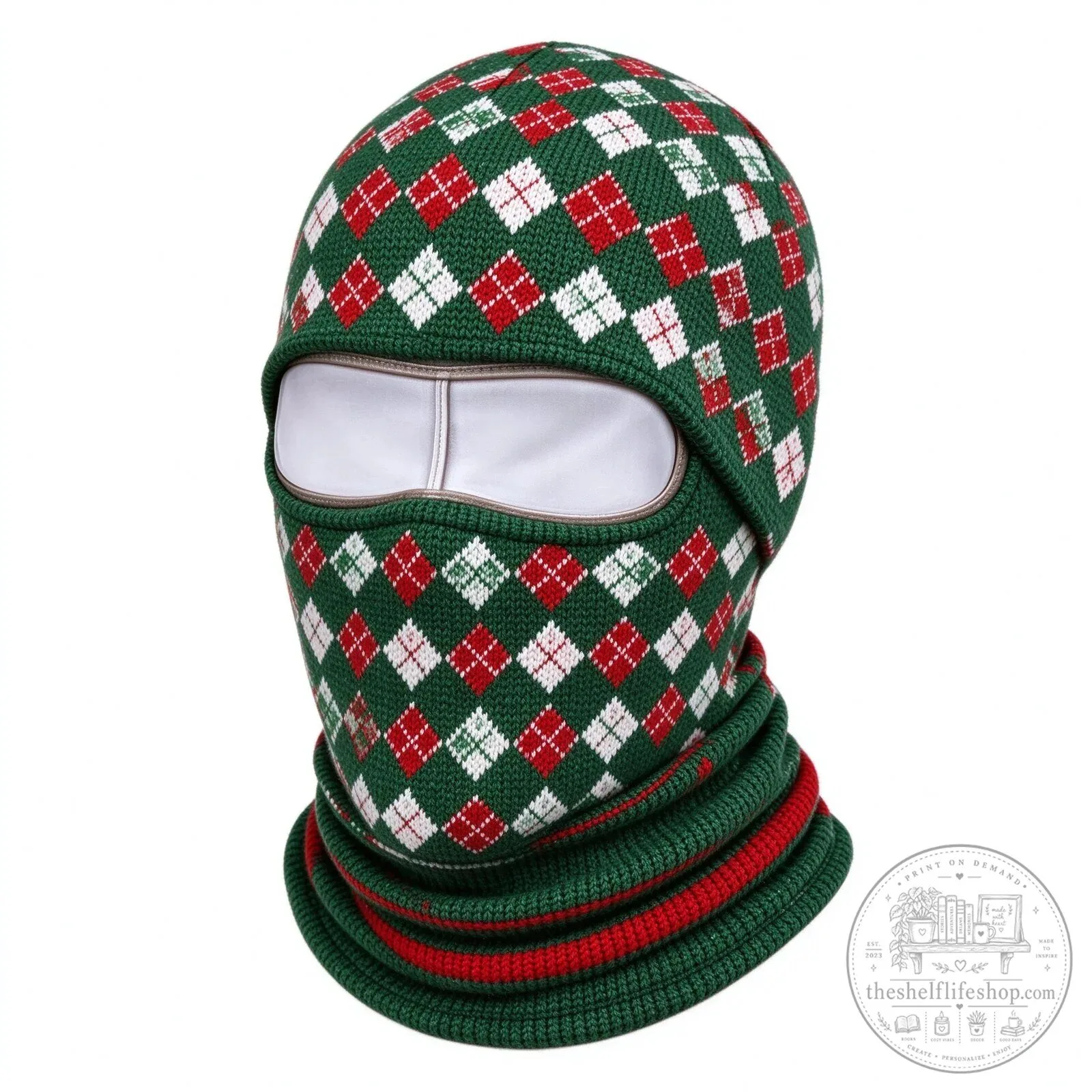 Festive Santa Claus Face Ski Mask Balaclava for Christmas Winter Sports 186 Festive Santa Claus Face Ski Mask Balaclava for Christmas Winter Sports