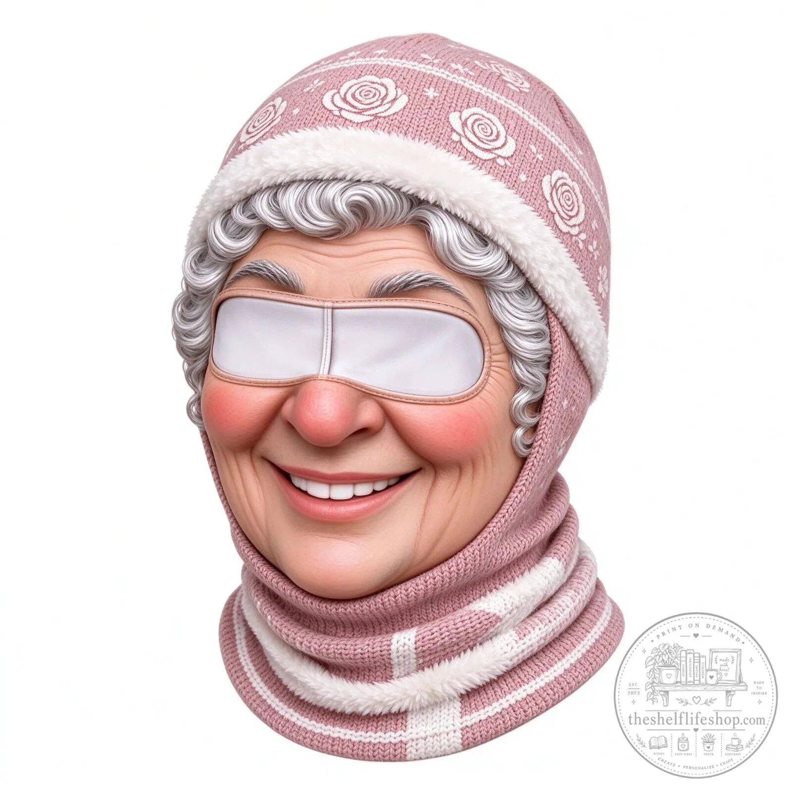Festive Santa Claus Face Ski Mask Balaclava for Christmas Winter Sports 193 Festive Santa Claus Face Ski Mask Balaclava for Christmas Winter Sports